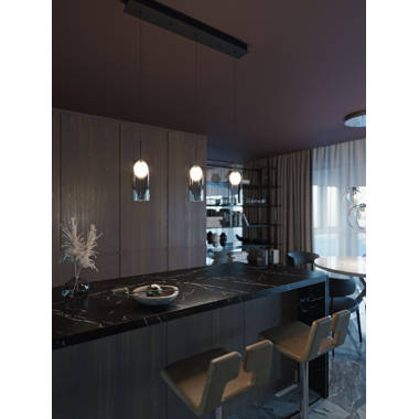 Feldt 3 light kitchen deals island linear pendant orren ellis